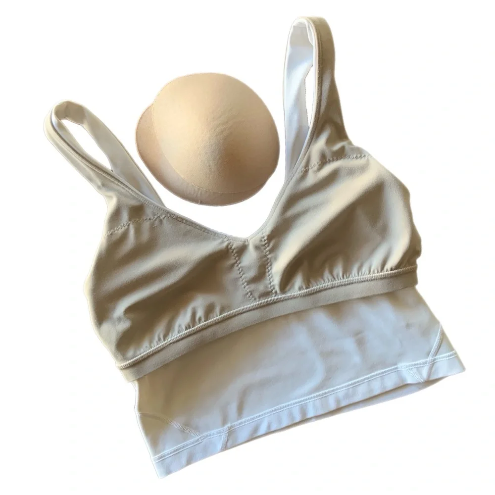 Lululemon Align Tank Top Cropped / Sports Bra Bone - Picture 6 of 16